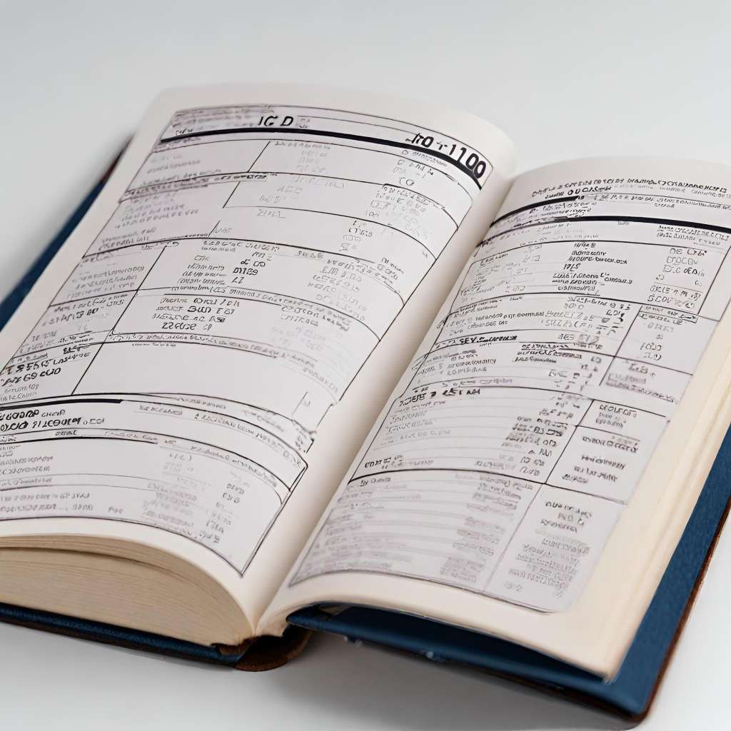 Explore the world of ICD-10 codes in this open book