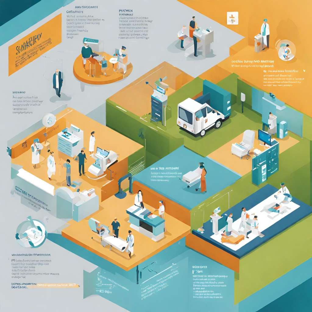Infographic illustrating differences between hospital and physician billing
