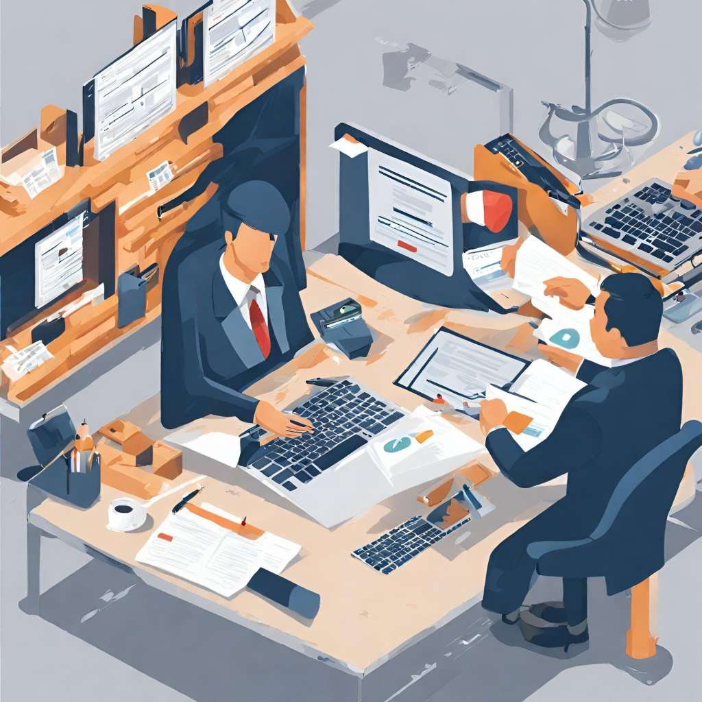 employee doing work in medical billing company employee doing work in medical billing company