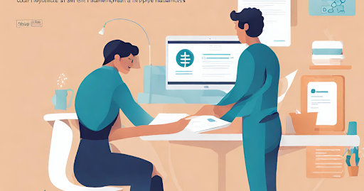 (Exploring Private Health Insurance Steps) (Visual outlining steps to explore private health insurance plans for freelancers and self-employed individuals)