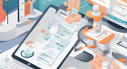 ("Optimized Podiatry Medical Billing Workflow - Streamlined processes for enhanced efficiency.") ("Visual representation of an optimized and efficient podiatry medical billing workflow - Streamlined processes and electronic transactions.")