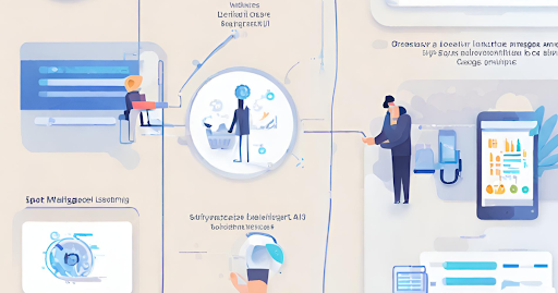 (AI and ML Optimization in Medical Billing Graphic) (Visualization of AI and ML optimizing medical billing with advanced technology.)