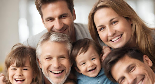(<img decoding= ("Smiling family enjoying the security of health insurance.")
