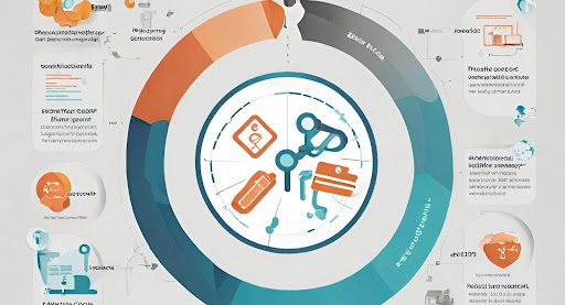 ("Importance of Coding Guidelines in Medical Billing) ("Infographic illustrating the importance of coding guidelines in medical billing with icons and charts.")