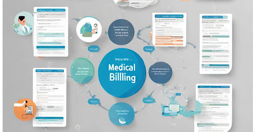 ("Efficient Medical Billing Workflow in ACOs") ("Visual representation of the medical billing process in ACOs, showcasing key stages and interactions for efficient management.")