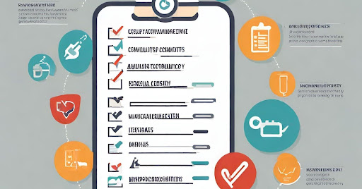 ("Ensuring Regulatory Compliance: ACO Checklist") ("Checklist graphic symbolizing regulatory compliance in ACOs, with checkmarks highlighting adherence to key requirements.")