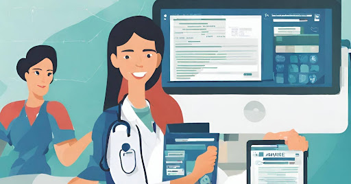 ("Efficient ACO Management with Medical Billing Software.") ("Screenshot of medical billing software in use for efficient ACO management.")