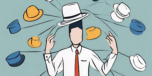 ("Hats of Autonomy: Juggling Challenges and Responsibilities") ("Illustration of a person juggling multiple hats, each representing different aspects of autonomy, showcasing the challenges of managing various responsibilities.")
