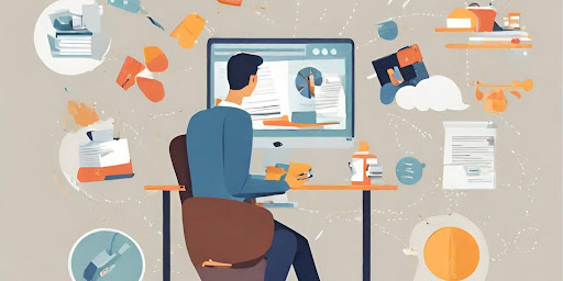 ("A person seamlessly integrating work and personal life, illustrating the concept of work-life balance for overall harmony.") ("Image of a person seamlessly integrating work and personal life, demonstrating the concept of work-life balance.")