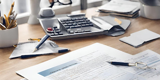 ("Open document featuring key regulatory guidelines with highlighted sections.")