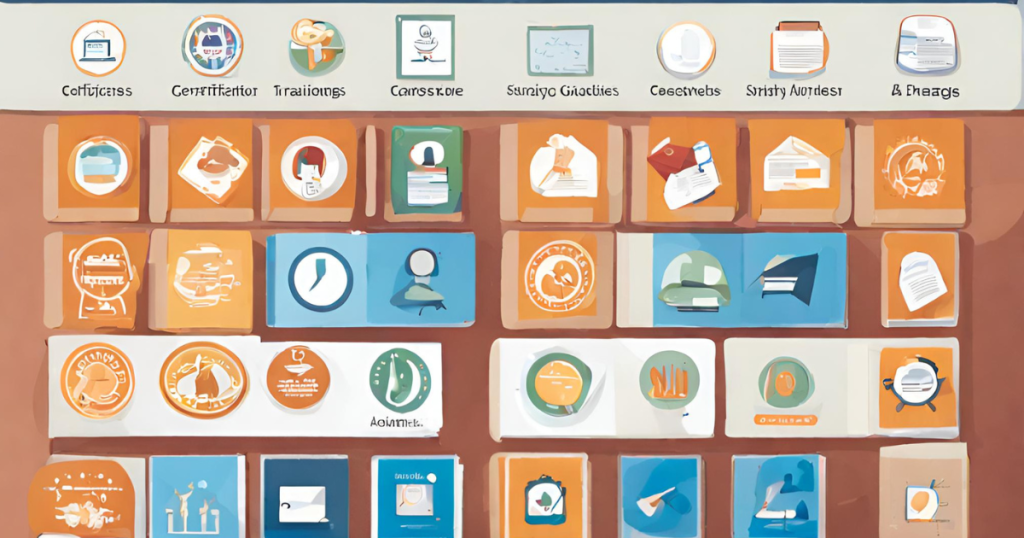 ( Becoming a proficient medical coder typically involves specialized training and certification.) (Image featuring training materials, study guides, and certification badges for medical coding education. Resources for aspiring coders.)