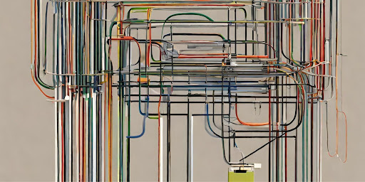 ("Image illustrating the complexity of integration challenges with tangled wires, and a resolution image showing organized, untangled wires.")