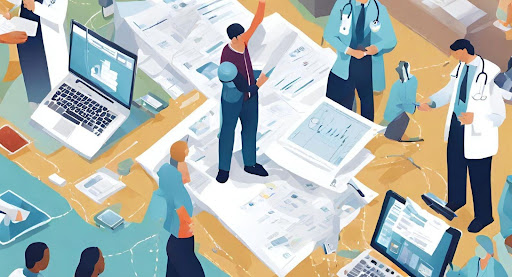 ("A team of professionals reviewing data sets, conducting audits, and performing quality checks to ensure accuracy and reliability.")