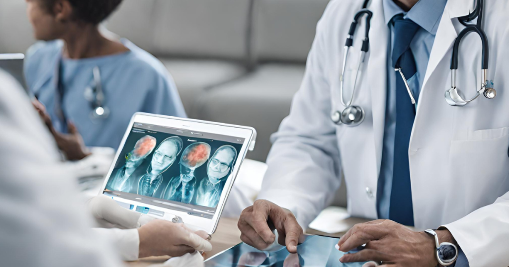 Healthcare providers utilizing advanced technologies, emphasizing the importance of technological competence Healthcare providers utilizing advanced technologies, such as electronic health records and telemedicine platform