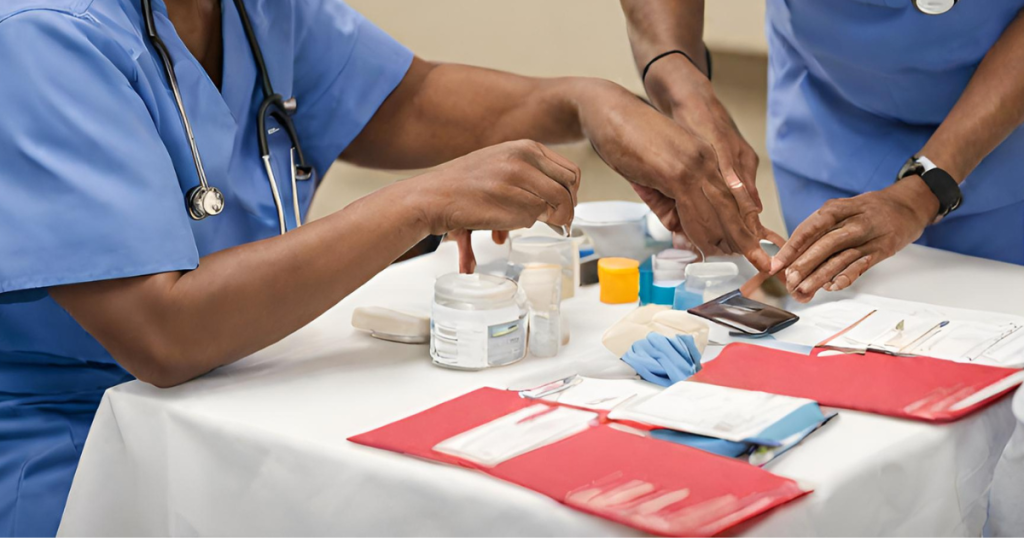 Healthcare providers actively participating in community events, health fairs, and outreach programs, Healthcare providers actively participating in community events, health fairs, and outreach programs