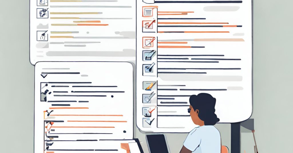 "Checklist for coding accuracy, emphasizing thorough review and verification steps." "Checklist with items related to coding accuracy, emphasizing the importance of thorough review and verification."