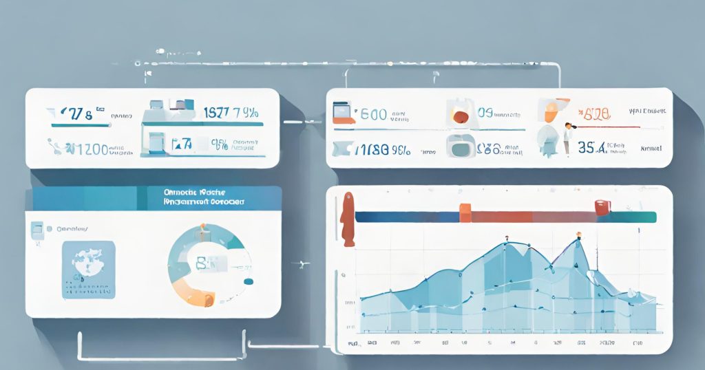  "Visualization of quality metrics and performance indicators used in value-based payment models."