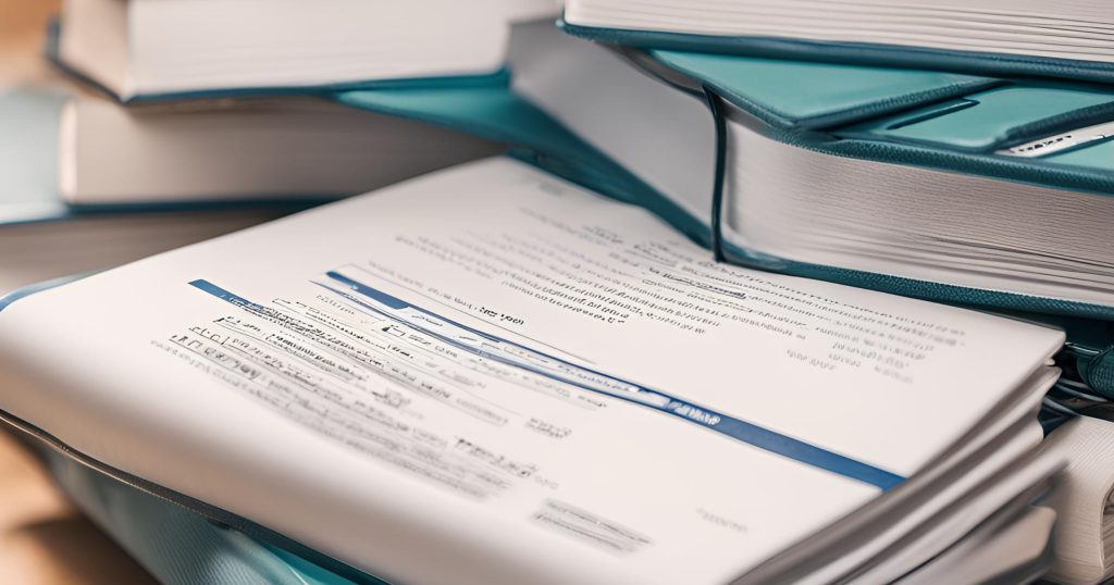"Reference materials used by billing professionals for accurate coding." "Photo of medical coding books and reference guides used by billing professionals."