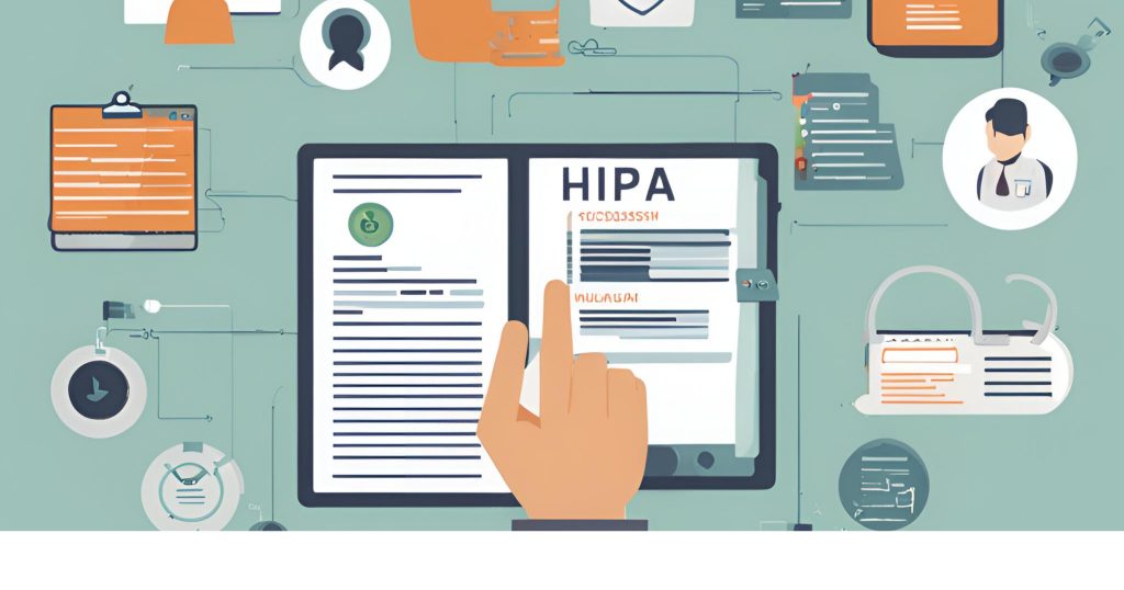  "Image of a checklist with items related to HIPAA compliance, such as data encryption, access controls, and regular audits."