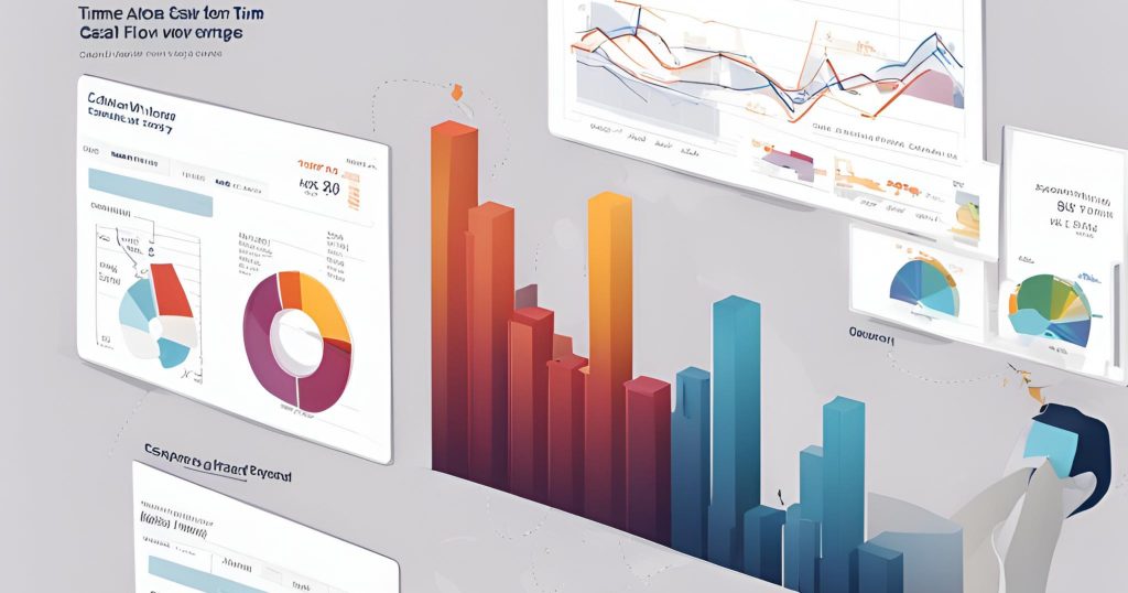 "Upward-trending cash flow chart indicating improved financial performance."